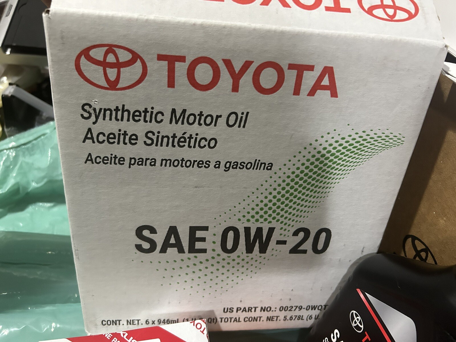 Synthetic Motor Oil SAE 0W-20,2013-2018 Toyota Rav4 ,5 Qts With Oil Filter
