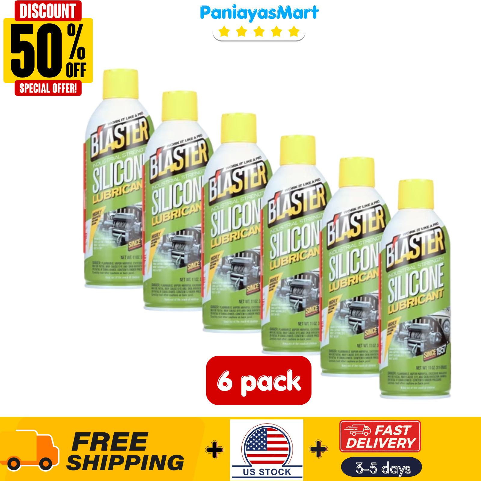 (3 pack) Blaster Silicone Lubricant 11 oz – FREESHIP
