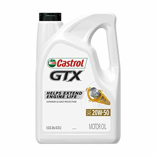 Castrol GTX 20W-50 Conventional Motor Oil Anti-Sludge Viscosity Thermal 5 Quarts