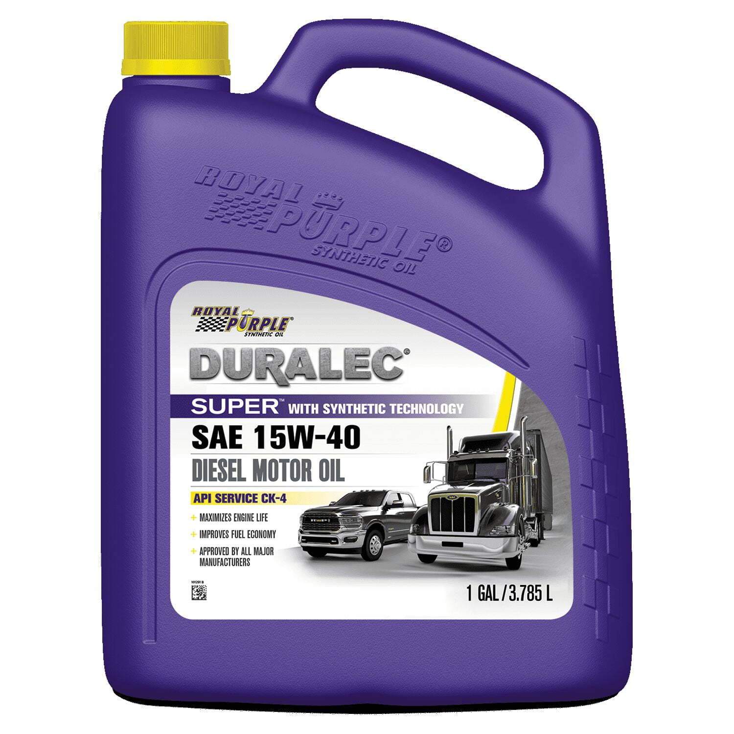 Royal Purple Duralec Super 15W-40 Diesel Motor Oil 1 Gallon 15W-40 Synthetic Oil