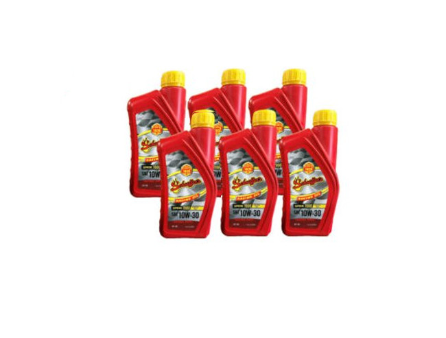 6-Quarts Schaeffer’s Oil Supreme Synthetic Plus 7000 Racing Oil SAE 10W-30 #709