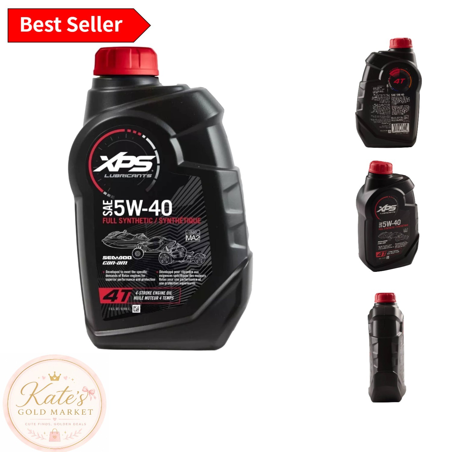 BRP XPS 4T 5W-40 Synthetic Oil – 32 Fl Oz for Robust Engine Protection