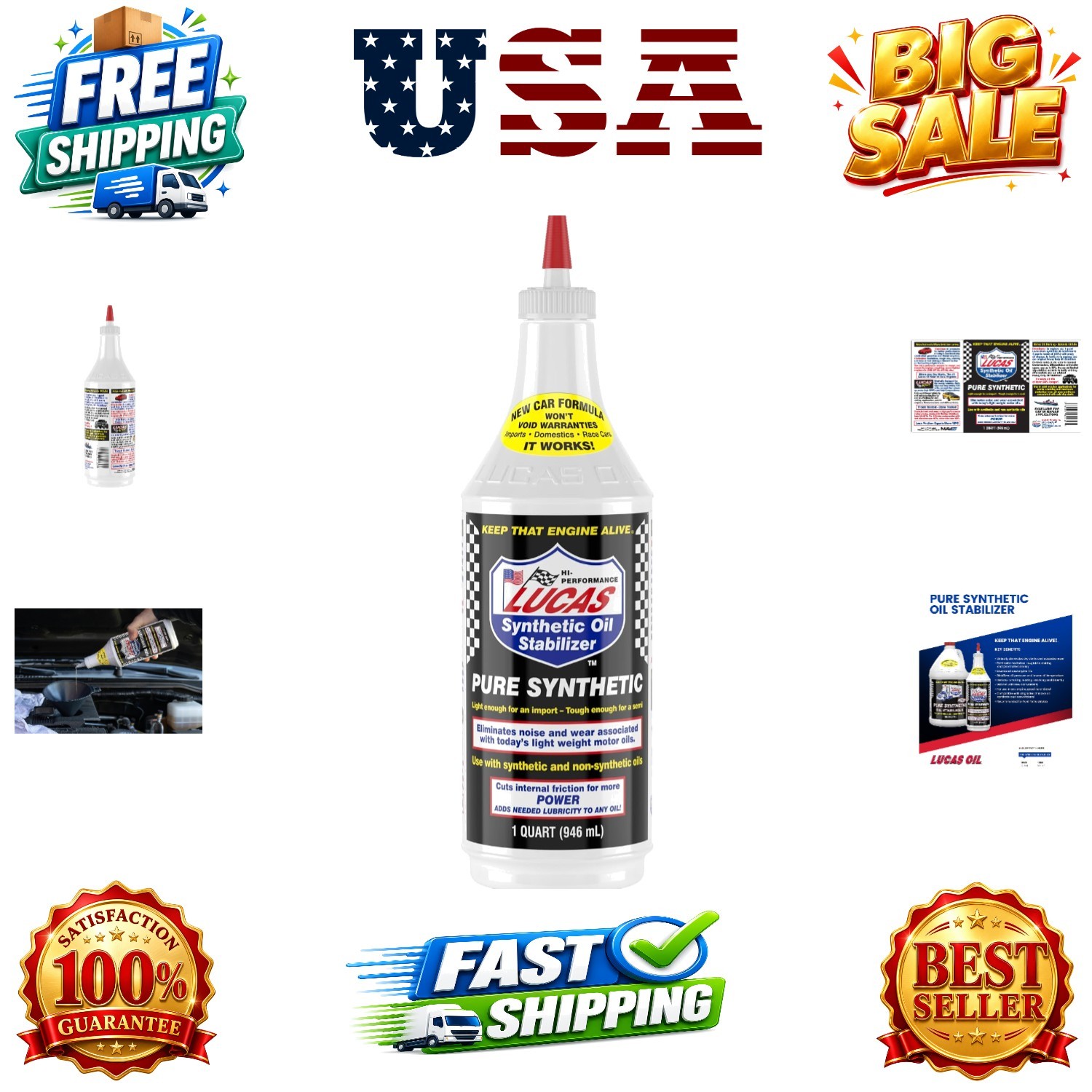 10130 Pure Synthetic Oil Stabilizer – 1 Quart