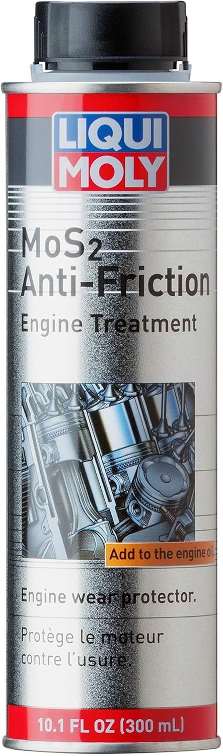 Liqui Moly MoS2 Anti-Friction Engine Treatment | 300 ml | Oil additive Pack of 2