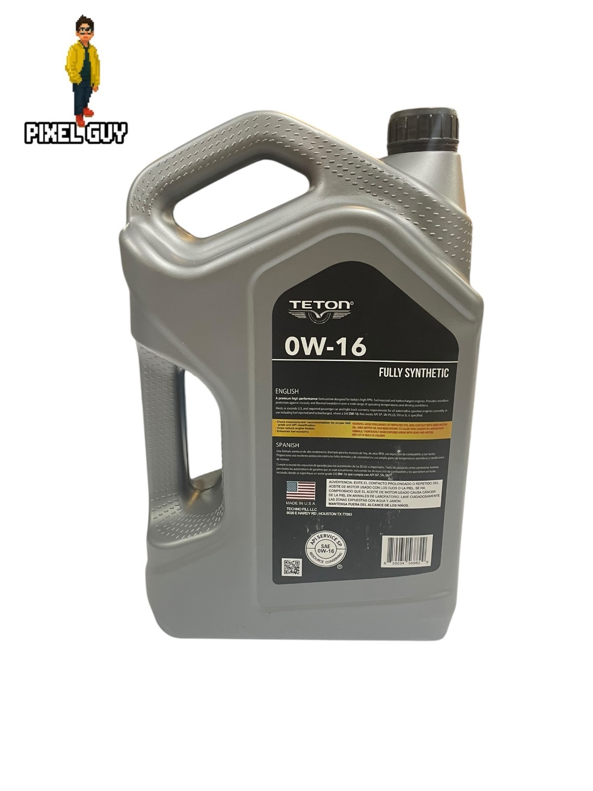 Lot of 3 Teton 0W-16 Full Synthetic Advanced Motor Oil 5 Quarts Made in USA