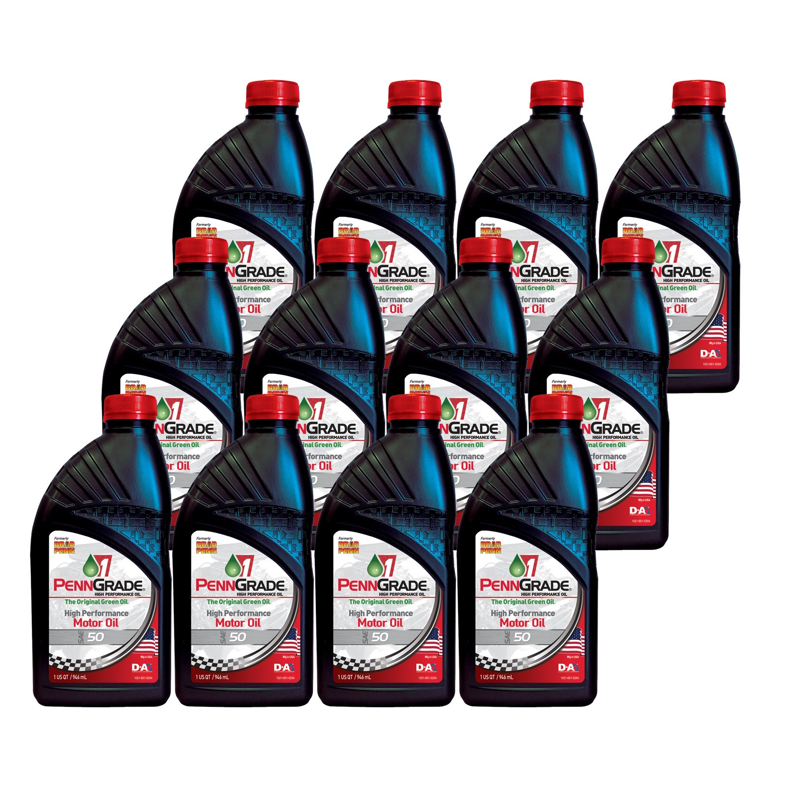 PennGrade 1 71156 SAE 50W Syn Blend Perf Engine Oil, 12 Qt.