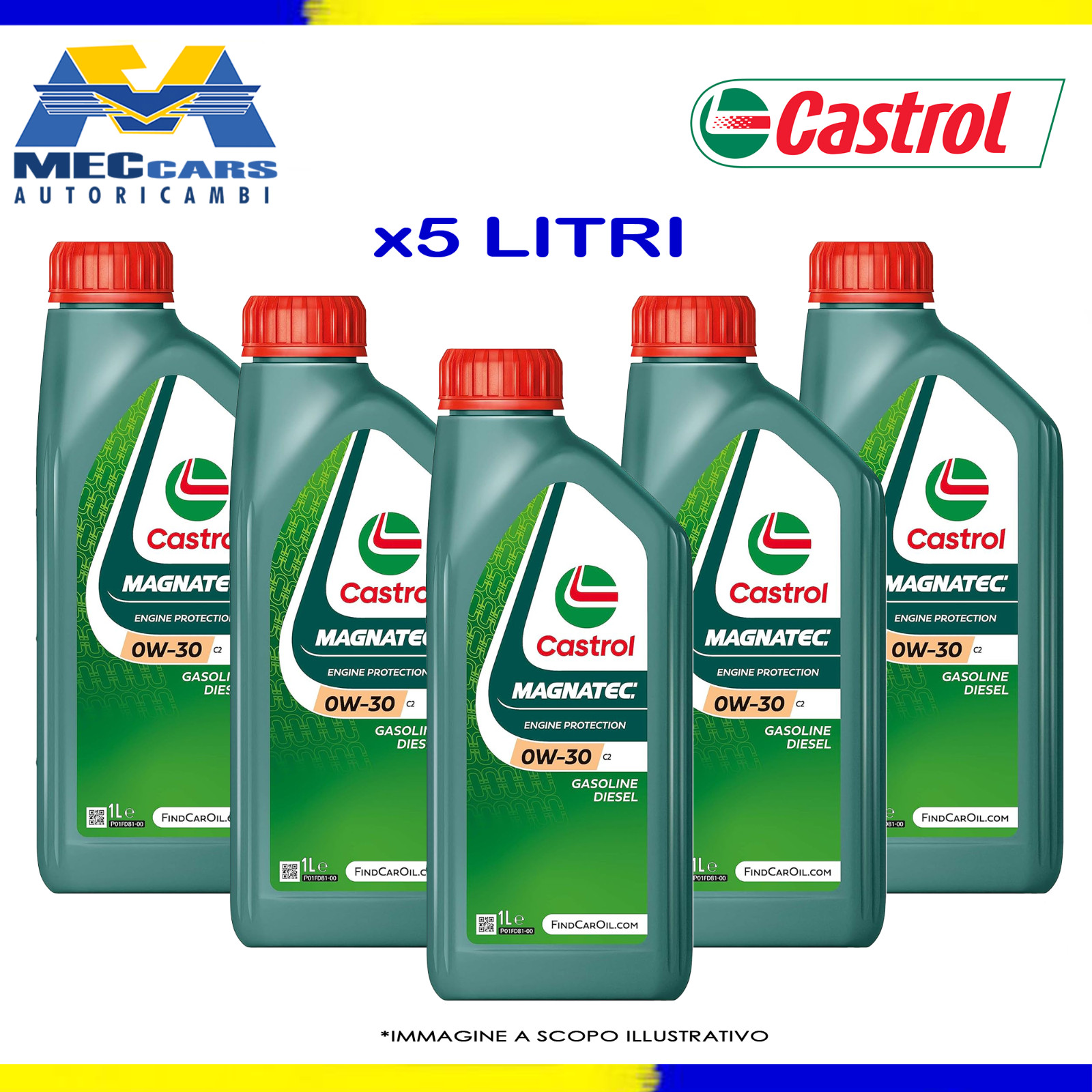 CASTROL MAGNATEC 0W30 C2 ENGINE OIL ACEA C2 | PSA APPROVAL B71 2312 | 5 LITRES