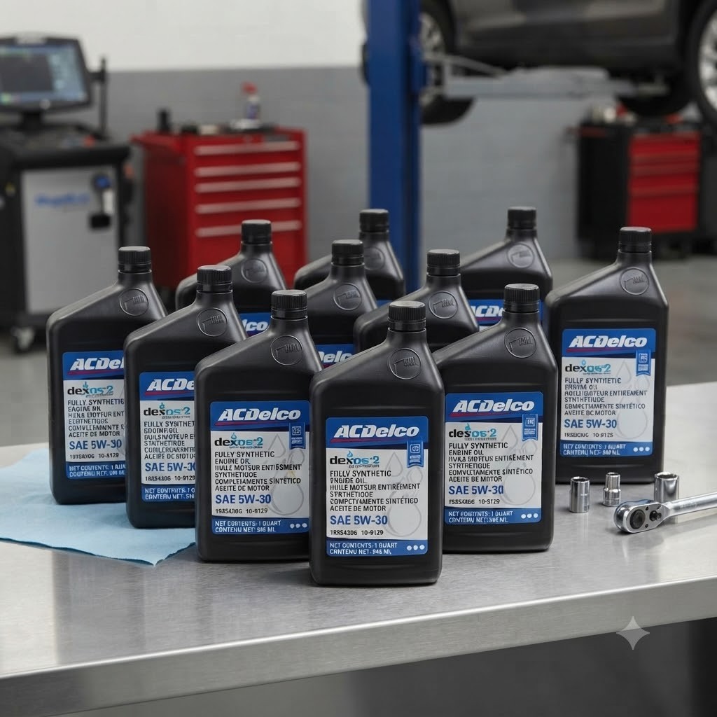 SALE- 10 PACK- ACDELCO 109129 dexos2; Full Synthetic; SAE 5W-30; 1 Quart