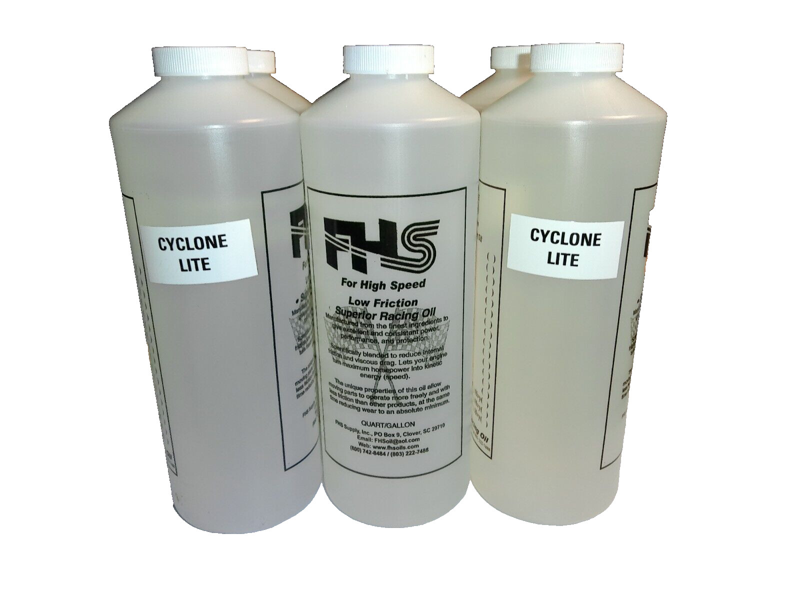 FHS RACING OIL CYCLONE LITE FREE SHIPPING 6 QUART CASE