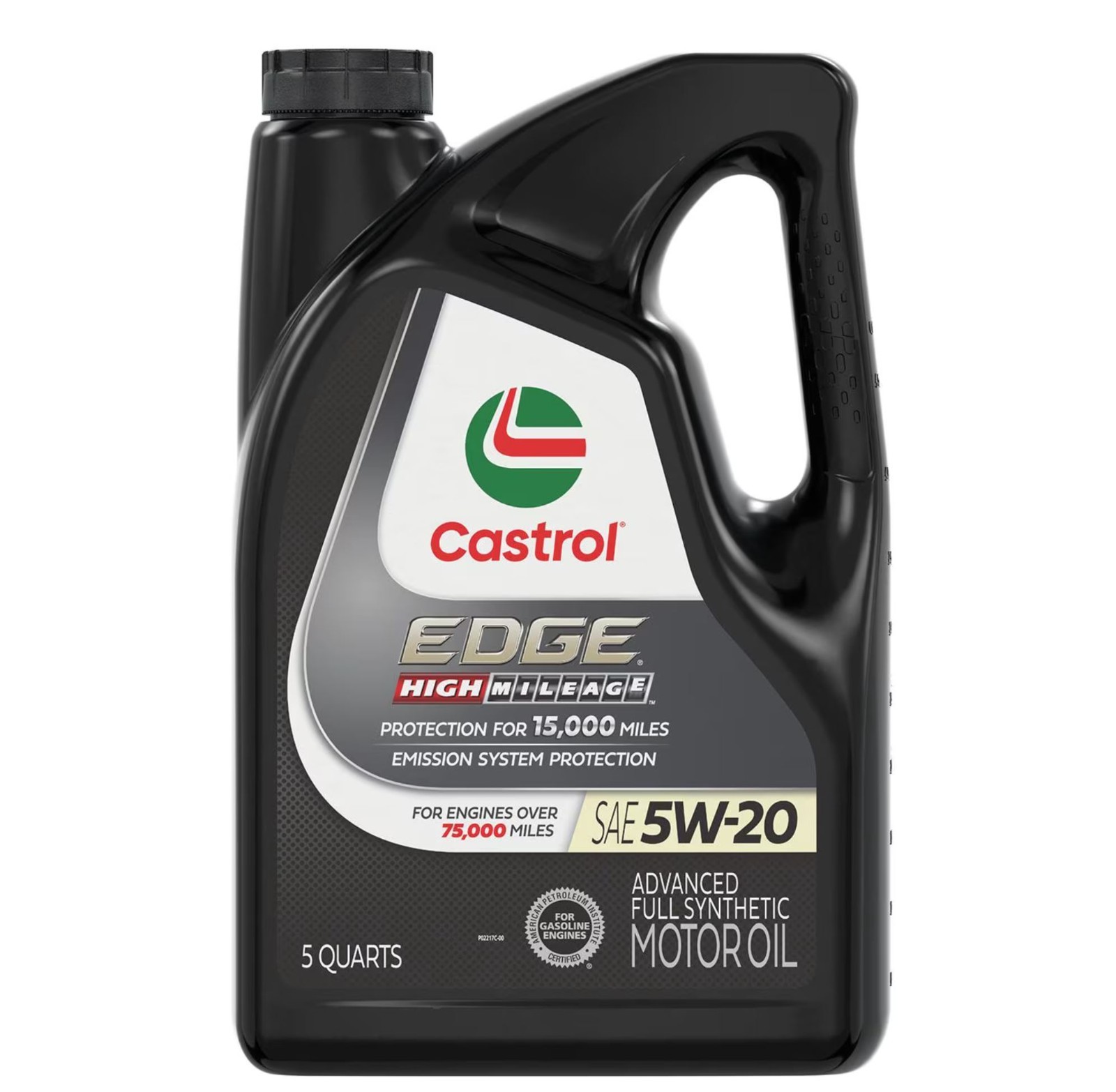 2 Pack Castrol EDGE High Mileage Full Synthetic 5W-20 Engine Oil 5 Quart