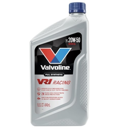 Valvoline VR1 Racing Synthetic SAE 20W-50 Motor Oil 1 QT, Case of 6, (A19.5)….