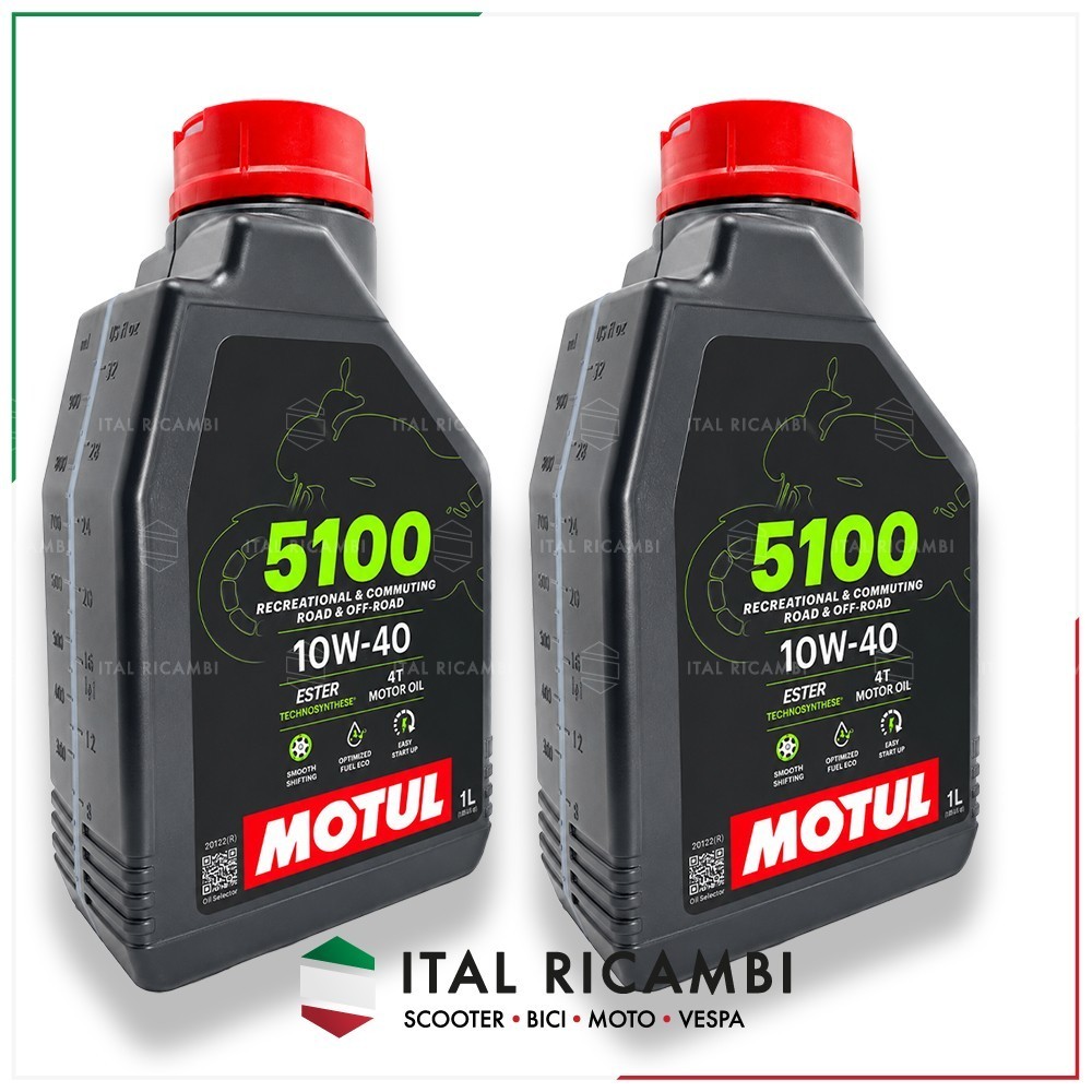 2L MOTUL OIL 5100 10W 40 4T MOTORCYCLE SCOOTER 4 STROKE API SP JASO MA2