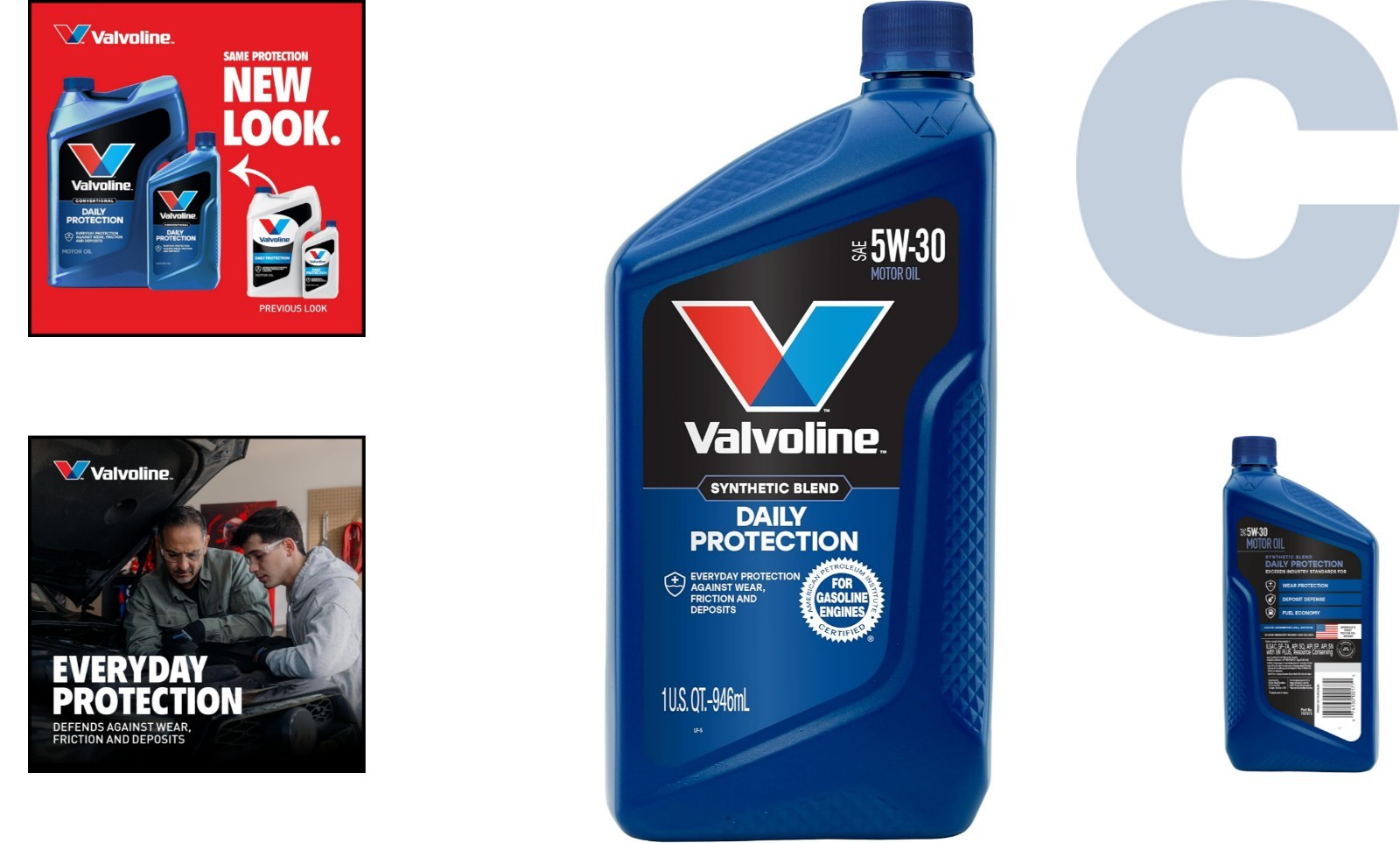 1 QT Daily Protection 5W-30 Synthetic Motor Oil – Reliable Performance Enhancer