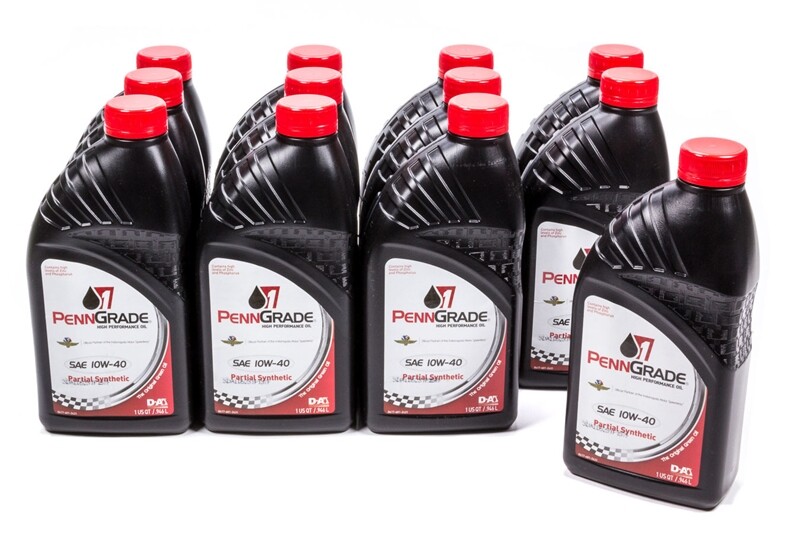 Penngrade Oil 71446-12 10W40 Motor Oil, Semi-Synthetic, High Zinc, 1 Qt. Case of