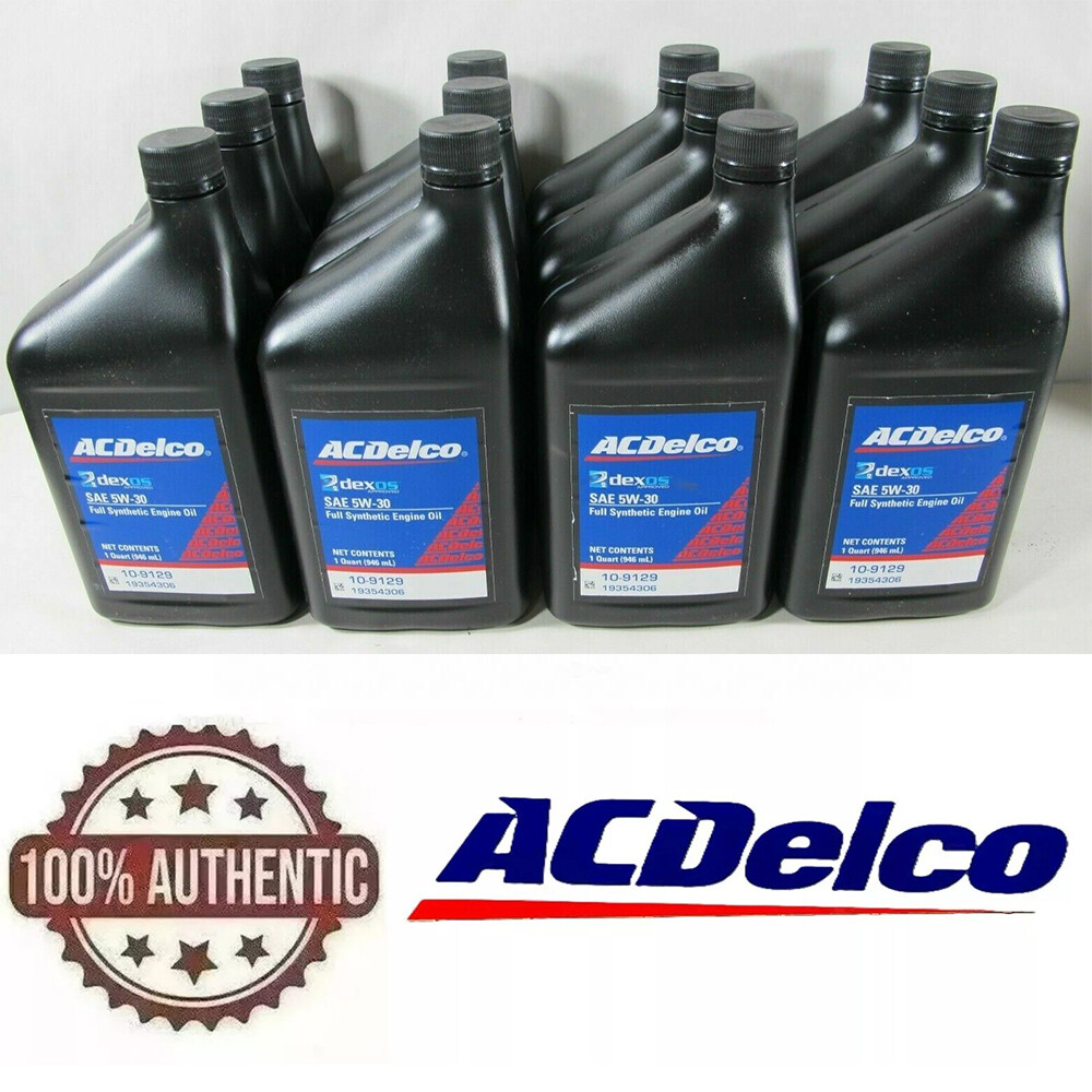 12x ACDelco 10-9129 Dexos 2 SAE 5W-30 Full Synthetic Diesel Motor Oil Duramax