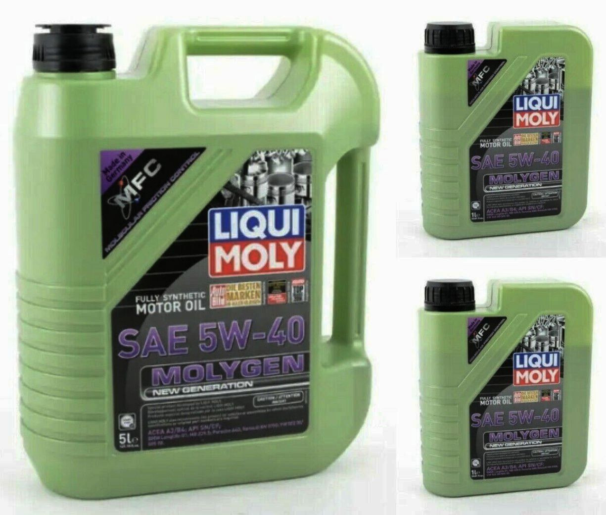 x7-LTr Liqui Moly 5w40 MOLYGEN NEW GENERATION Engine Motor Oil For AUDI KIA MINI