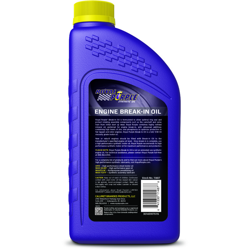 Royal Purple Engine Break-In Oil 06487 – 1 Quart