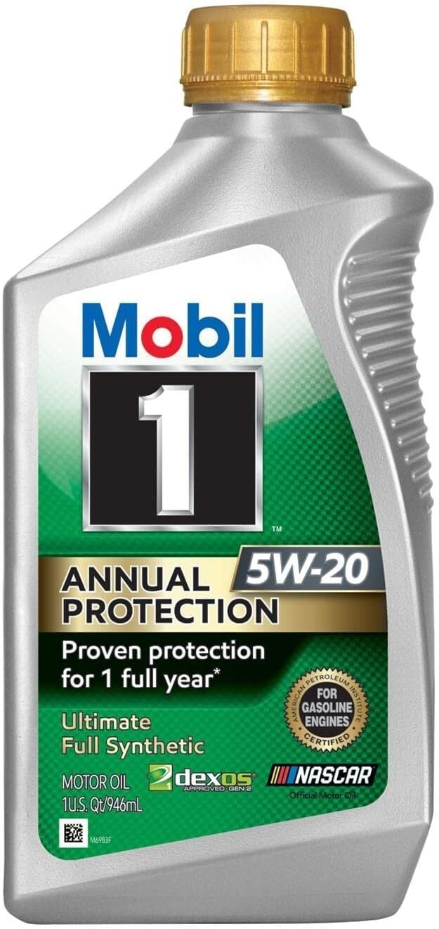 Mobil 1 Annual Protection Ultimate Full Synthetic Motor Oil 5W-20 One (1) Quart