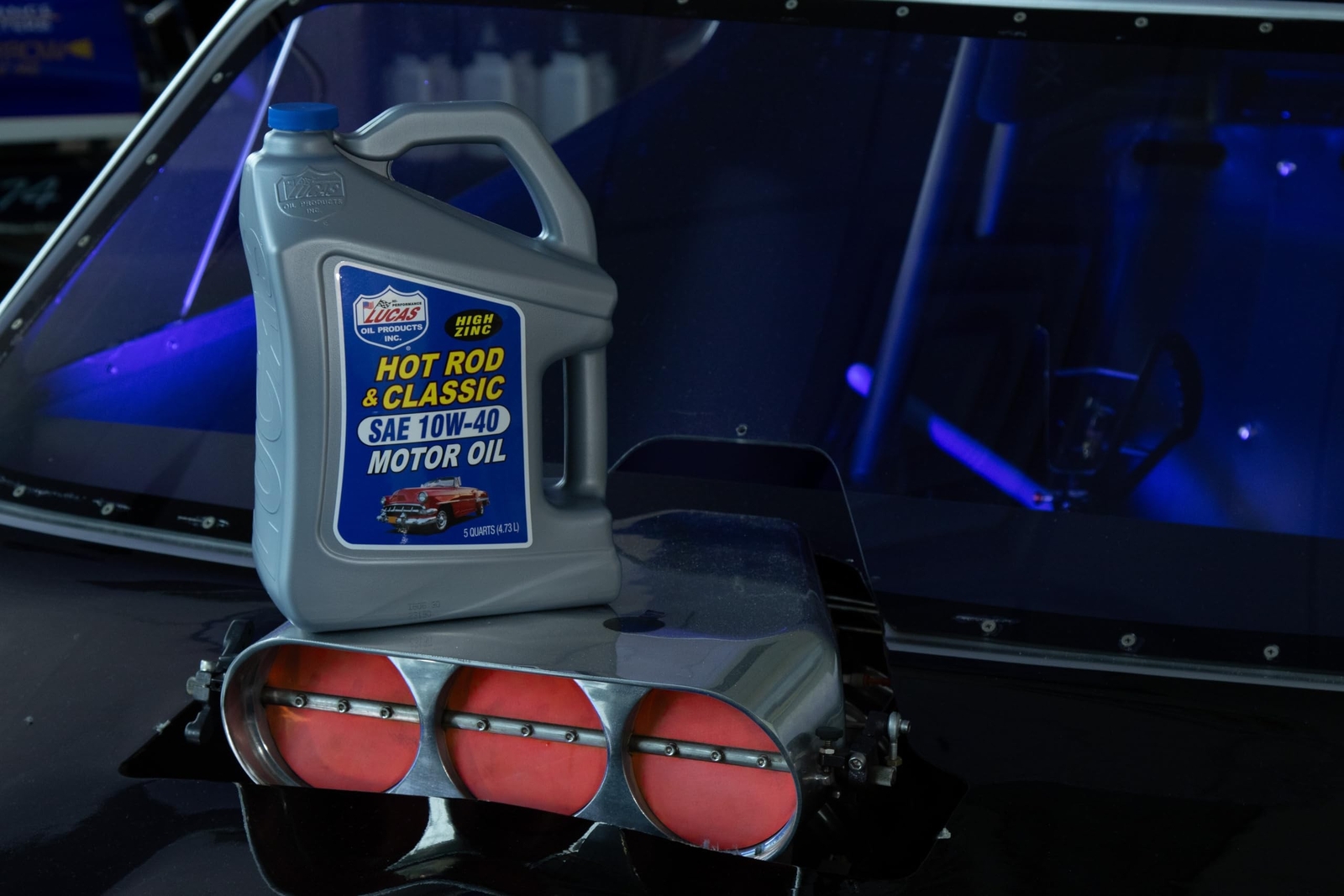 Lucas Oil 10683 Hot Rod & Classic Car SAE 10W-40 Motor Oil – 5 Quart 1