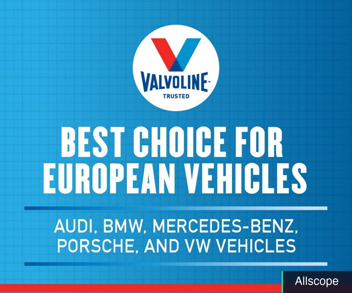 Valvoline 5w‑40 Full Synthetic Engine Oil, European Vehicle Formula 1qt 2‑pack