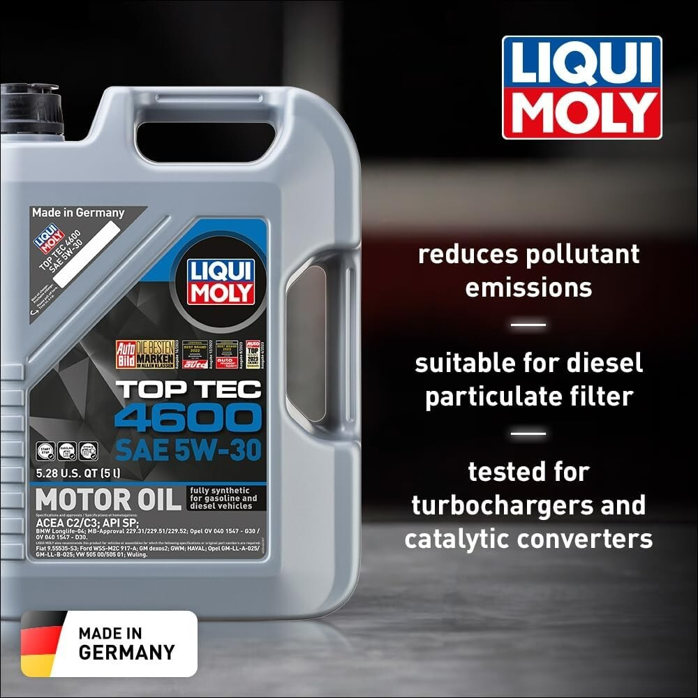 New Liqui Moly Top Tec 4600 German Engine Oil – 5W-30 Synthetic (5 Liters) 20448