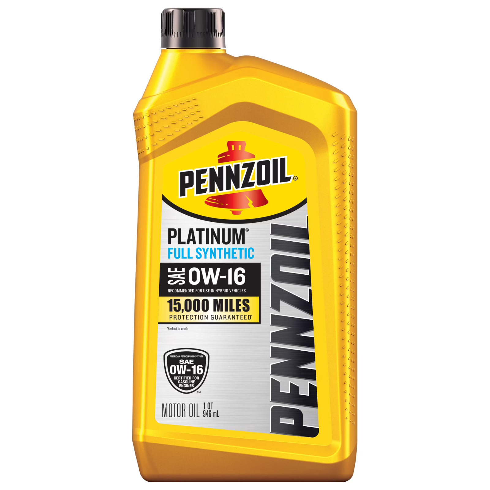 (5 pack) Pennzoil Platinum Full Synthetic 0W-16 Motor Oil, 1 Quart