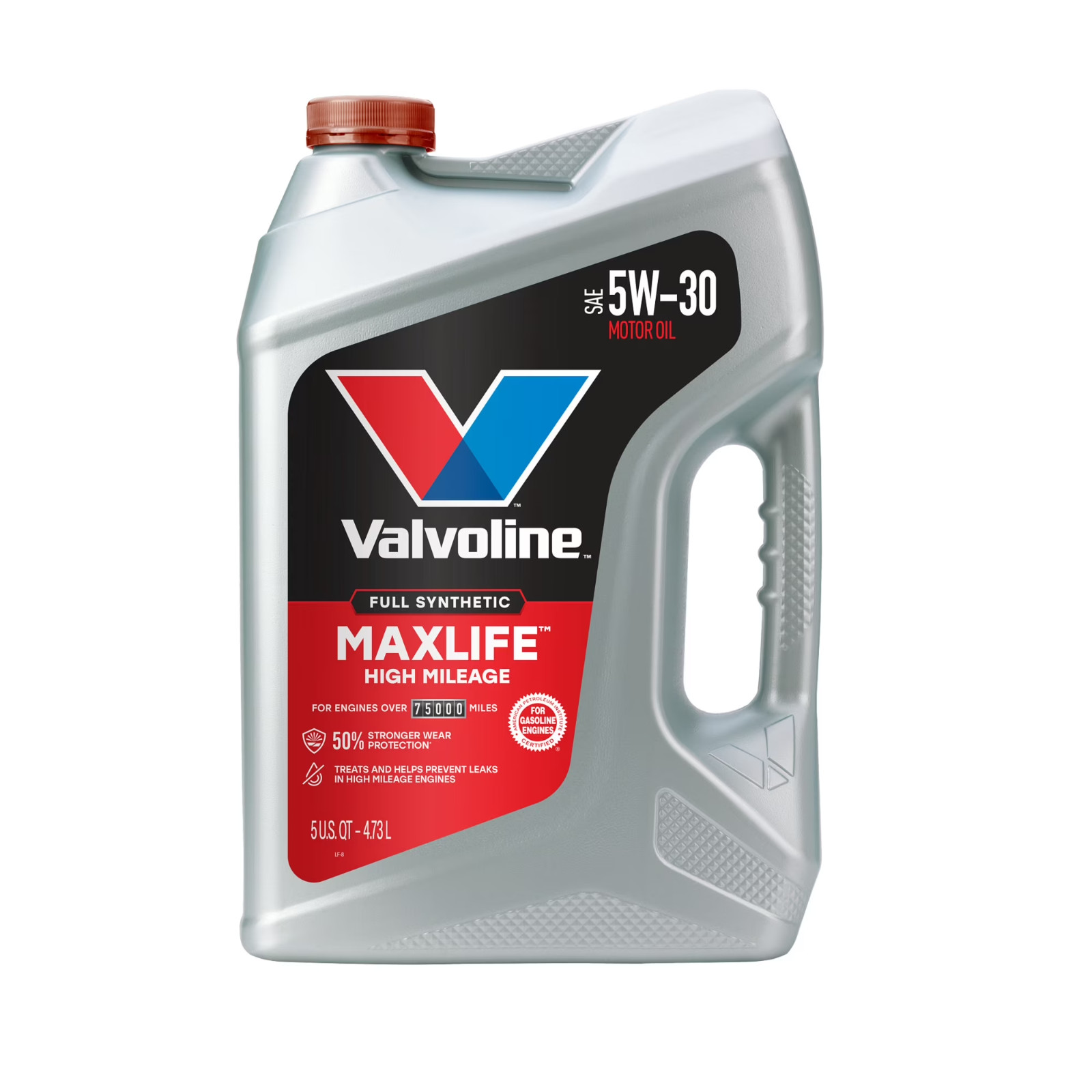Valvoline MaxLife Full Synthetic High Mileage 5W-30 Motor Oil 5 Quart, pack of 3