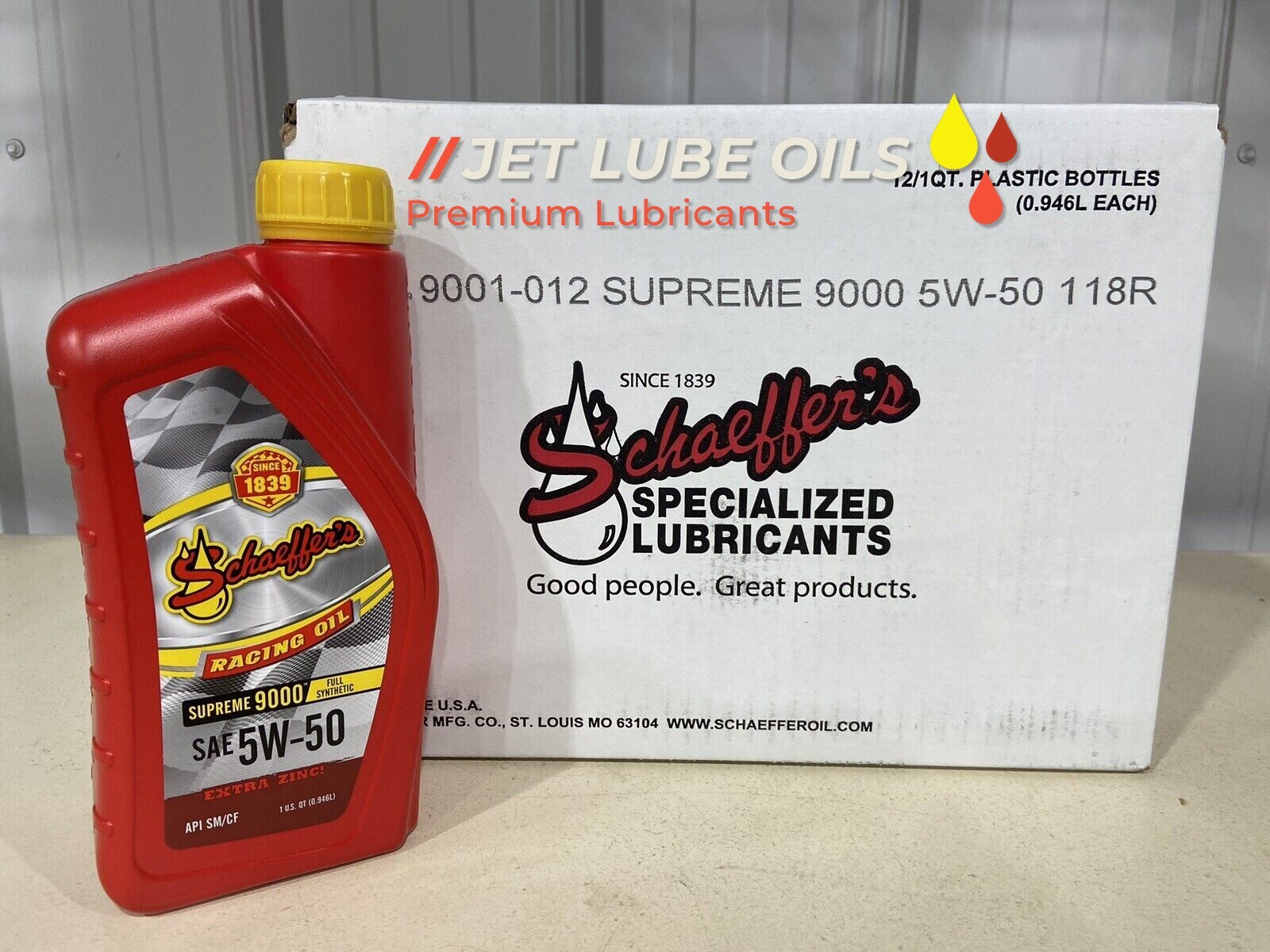 Schaeffer’s 5w-50 9001 Racing Oil 12 Quarts