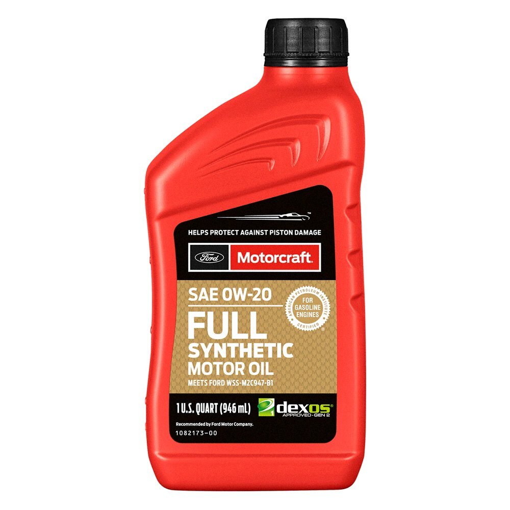 Motorcraft XO0W20QFS – SAE 0W-20 Full Synthetic Motor Oil, 1 Quart
