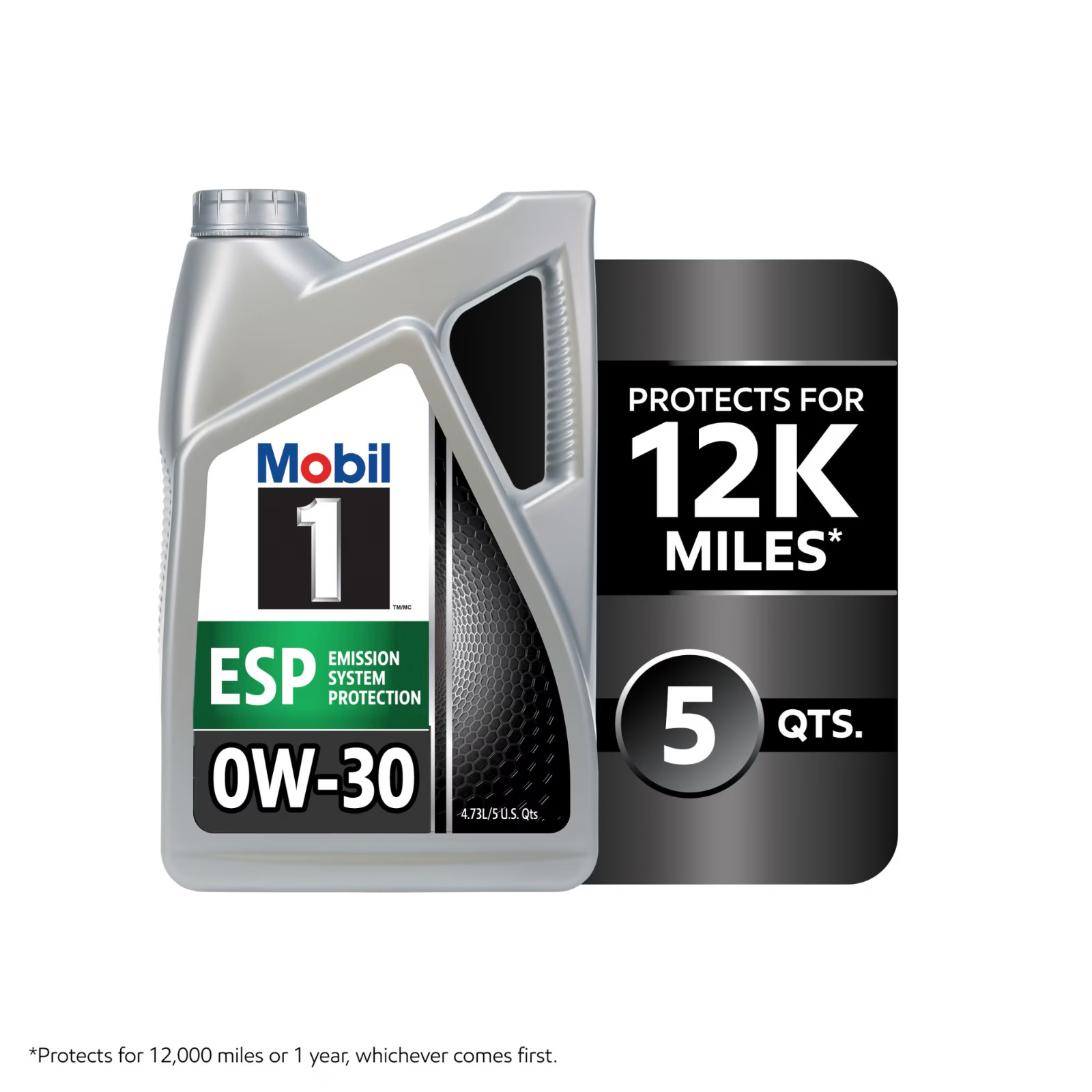 Mobil 1 ESP Full Synthetic Motor Oil 0W-30, 5 Quart 🔥No Import Fees