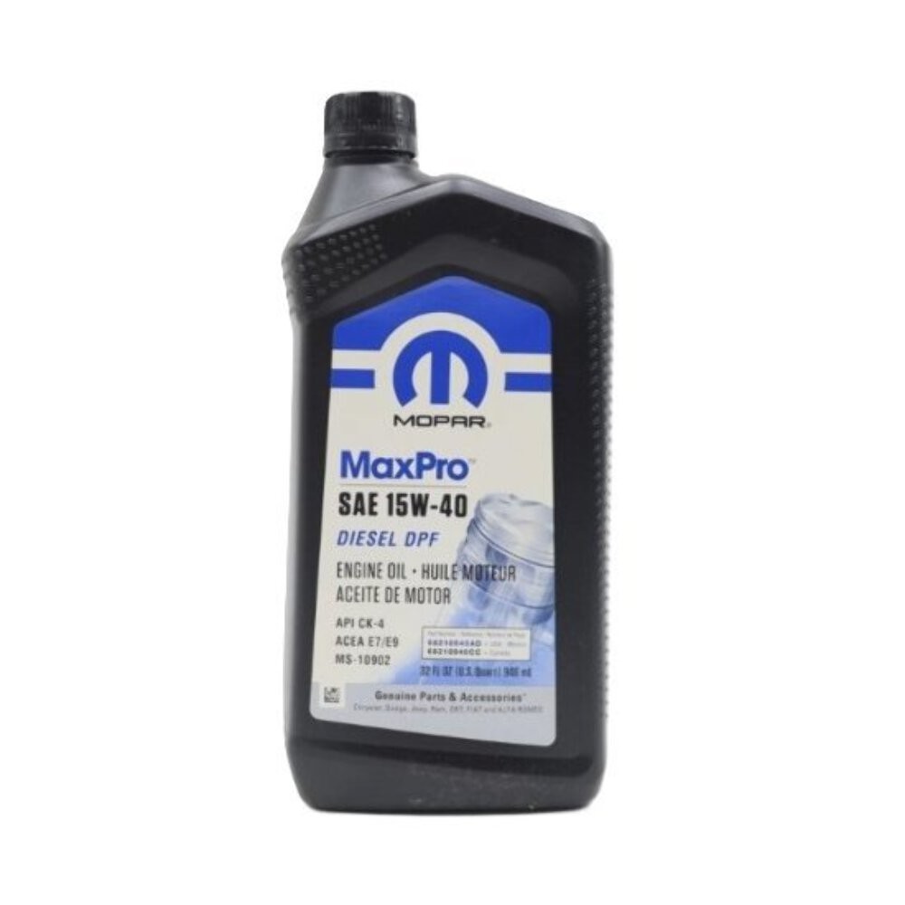 Mopar Heavy-Duty Motor Oil Diesel DPF 15W-40 1Qt