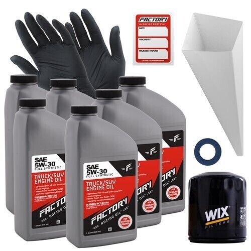 Factory Racing Parts 5W30 6Qt Oil Change Kit For Lexus GS430 IS300 LS430 SC430