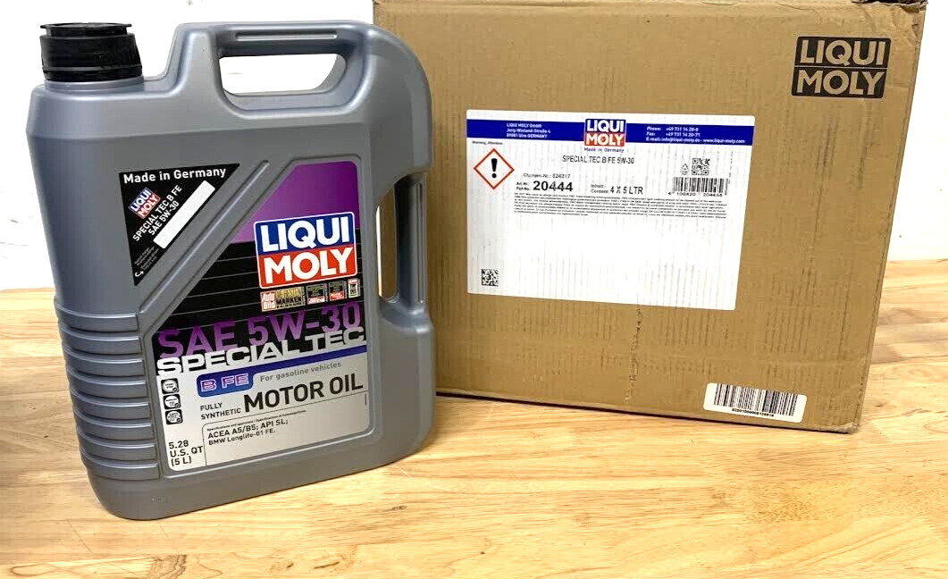 LIQUI MOLY 5L Special Tec B FE 5W30 Case of 4, for BMW G80 M3/M4 Toyota GR Supra
