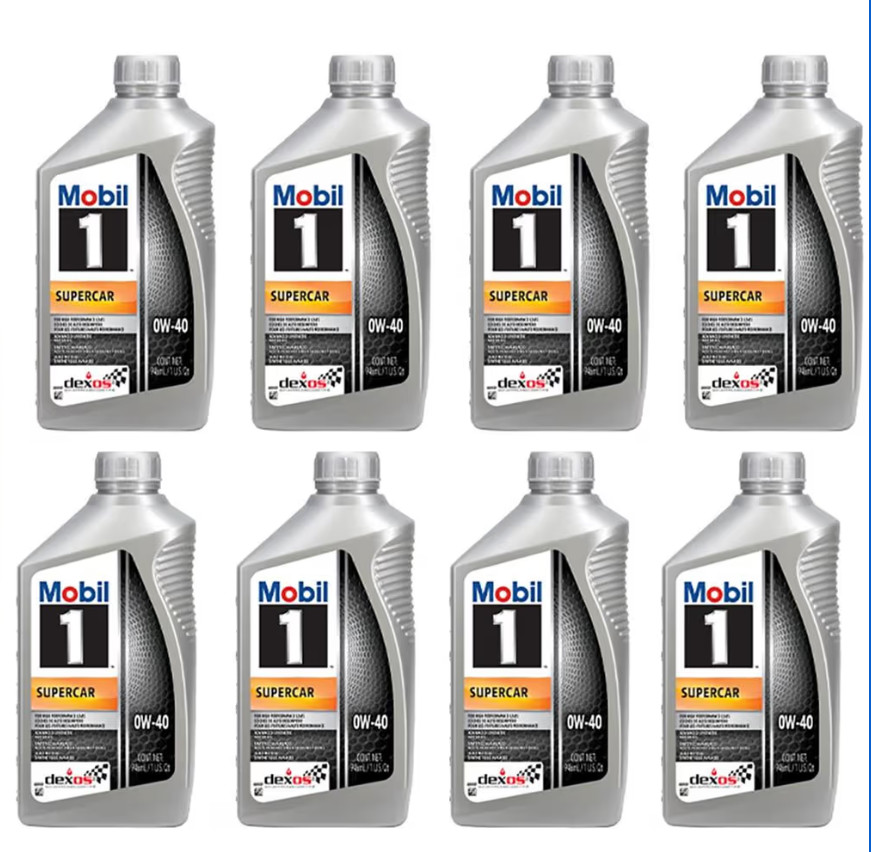 Mobil 1 Supercar 0W-40 Full Synthetic Motor Oil 8 Quarts