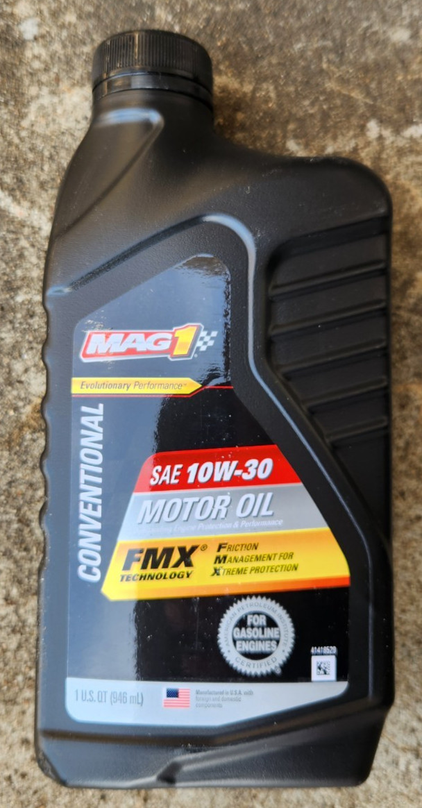 (6 Pack) MAG1 Conventional SAE 10W-30 Motor Oil, 1 qt