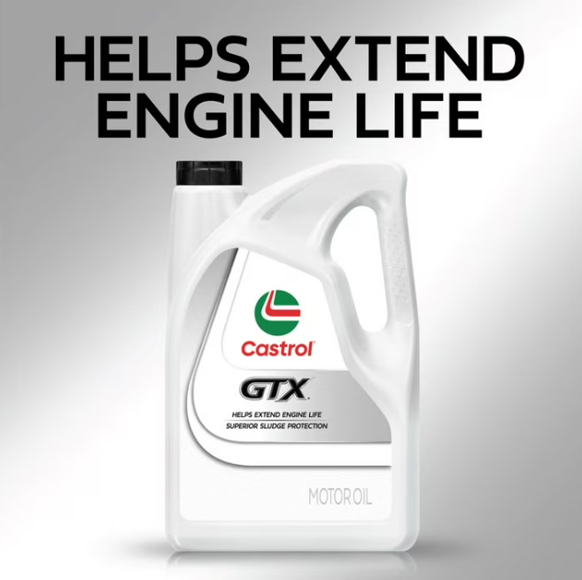 (2 pack) Castrol GTX 10W-30 Conventional Motor Oil, 5 Quarts