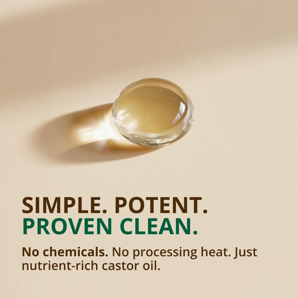 RejuveNaturals Castor Oil, 16 oz, USDA Organic, Cold Pressed for Hair & Lashes