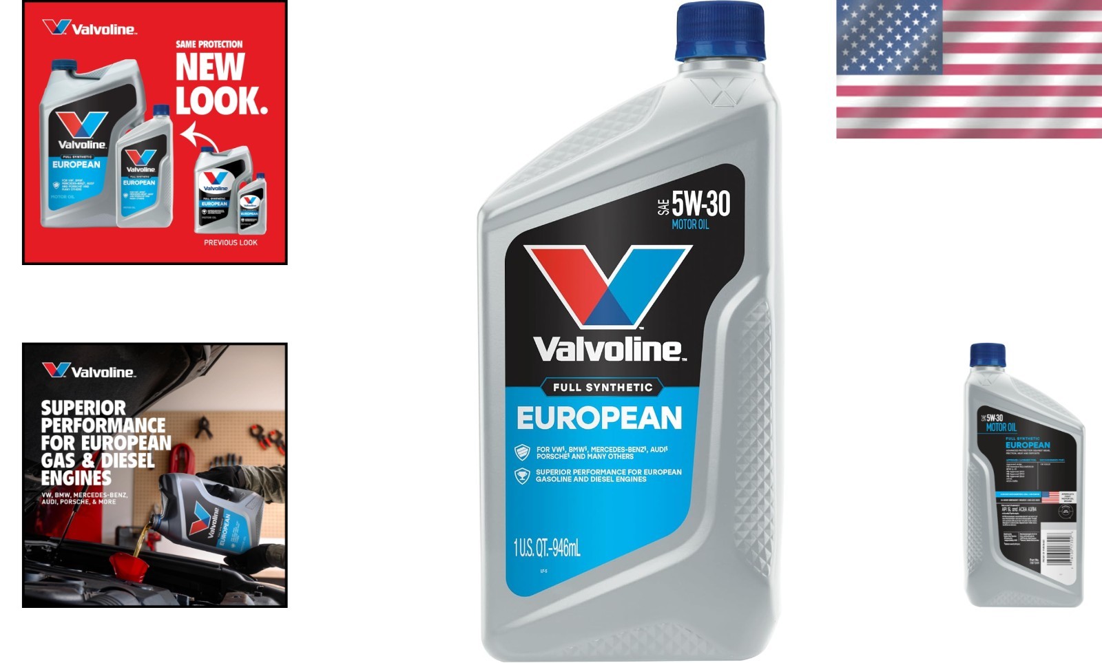 Engineered for Performance: European Full Synthetic SAE 5W-30 Motor Oil – 32 oz