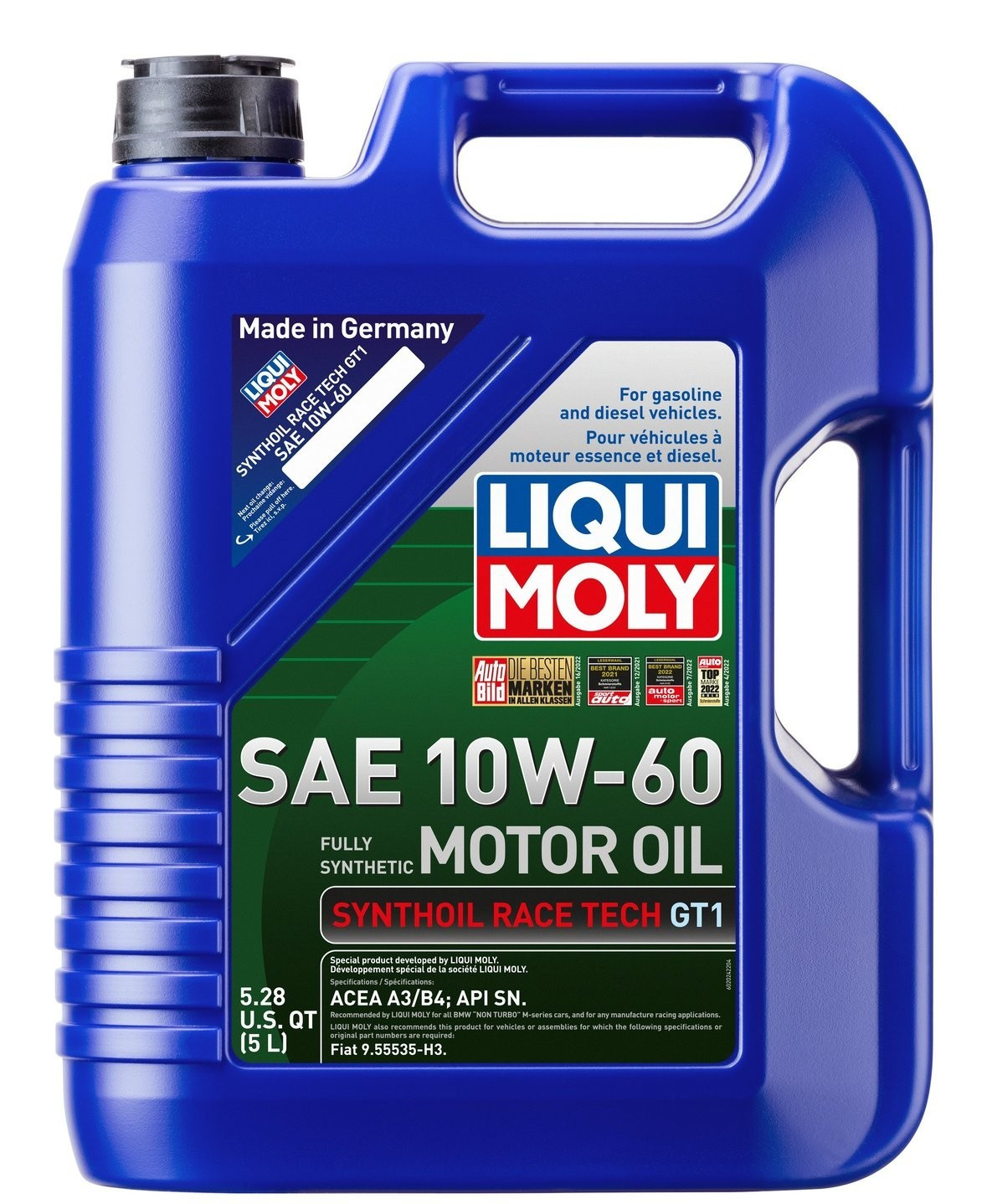 LIQUI MOLY 2024 Synthoil Race Tech GT1 10W-60; 5 Liter -SALE