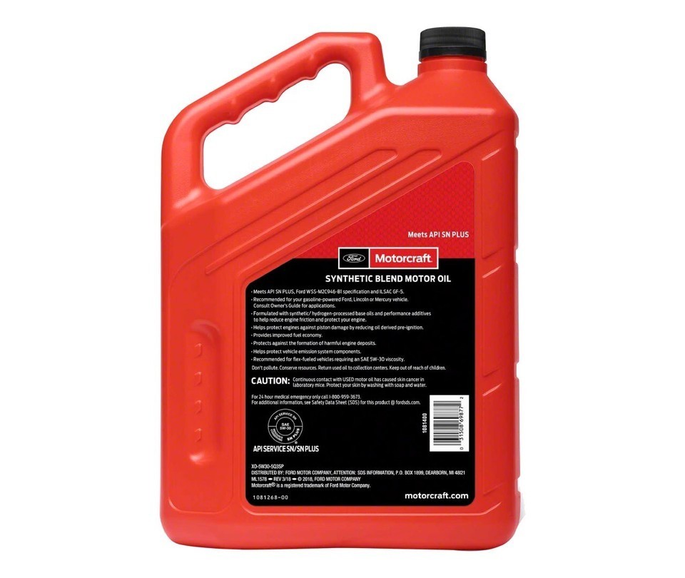 [3 PACK] MOTORCRAFT XO5W305Q3SP Premium Synthetic Blend; SAE 5W-30; 5 Quart