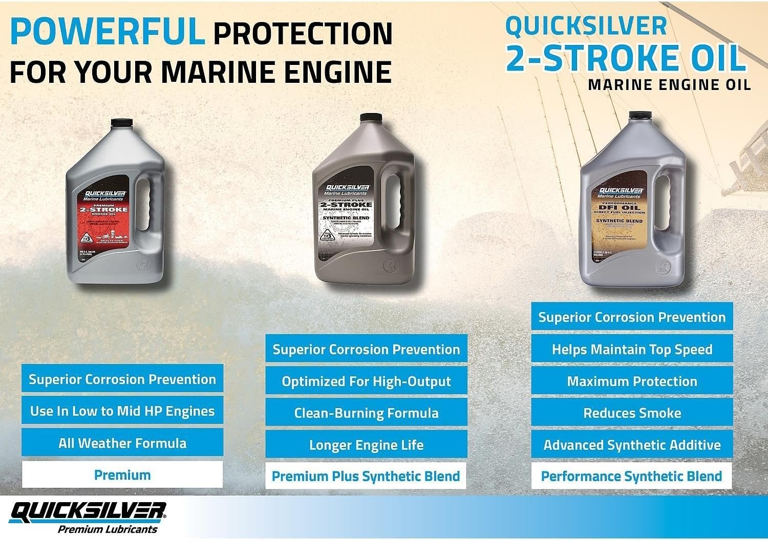 16oz Synthetic Blend 2-Stroke Oil for High-Performance Outboard Engines