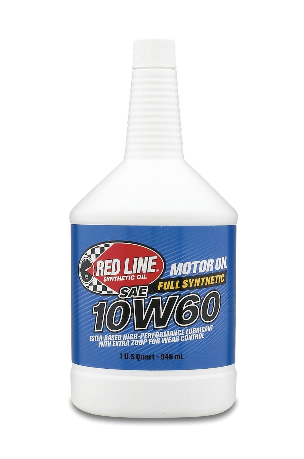 Red Line Fully Synthetic SAE 10W60 Motor Oil Engine High Zinc (1-Quart Bottle)