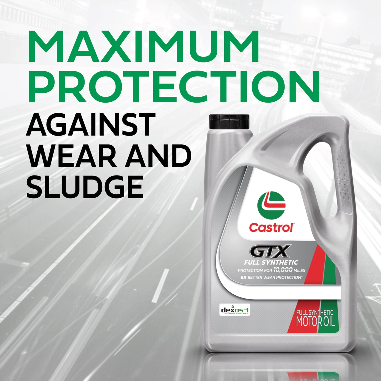 Castrol GTX Full Synthetic 5W-20 Motor Oil, 5 Quarts 5W-20 Synthetic Motor Oil