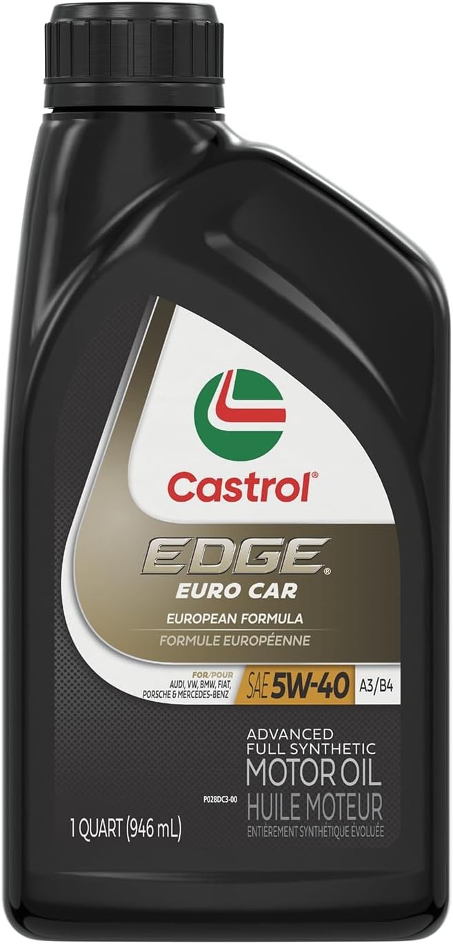 Quality EDGE Euro 5W-40 Advanced Motor Oil, 6 Bottles – For Optimal Engine Life
