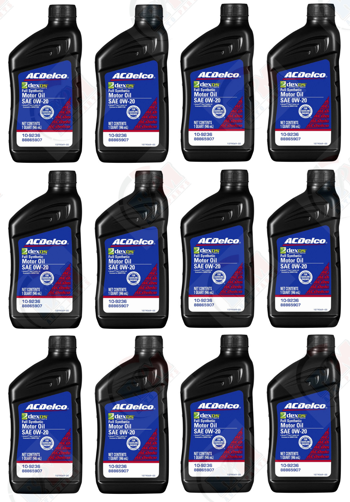 12 Quarts – ACDelco FULL SYNTHETIC SAE 0W-20 GEN 2 Dexos1 Motor Oil 10-9236
