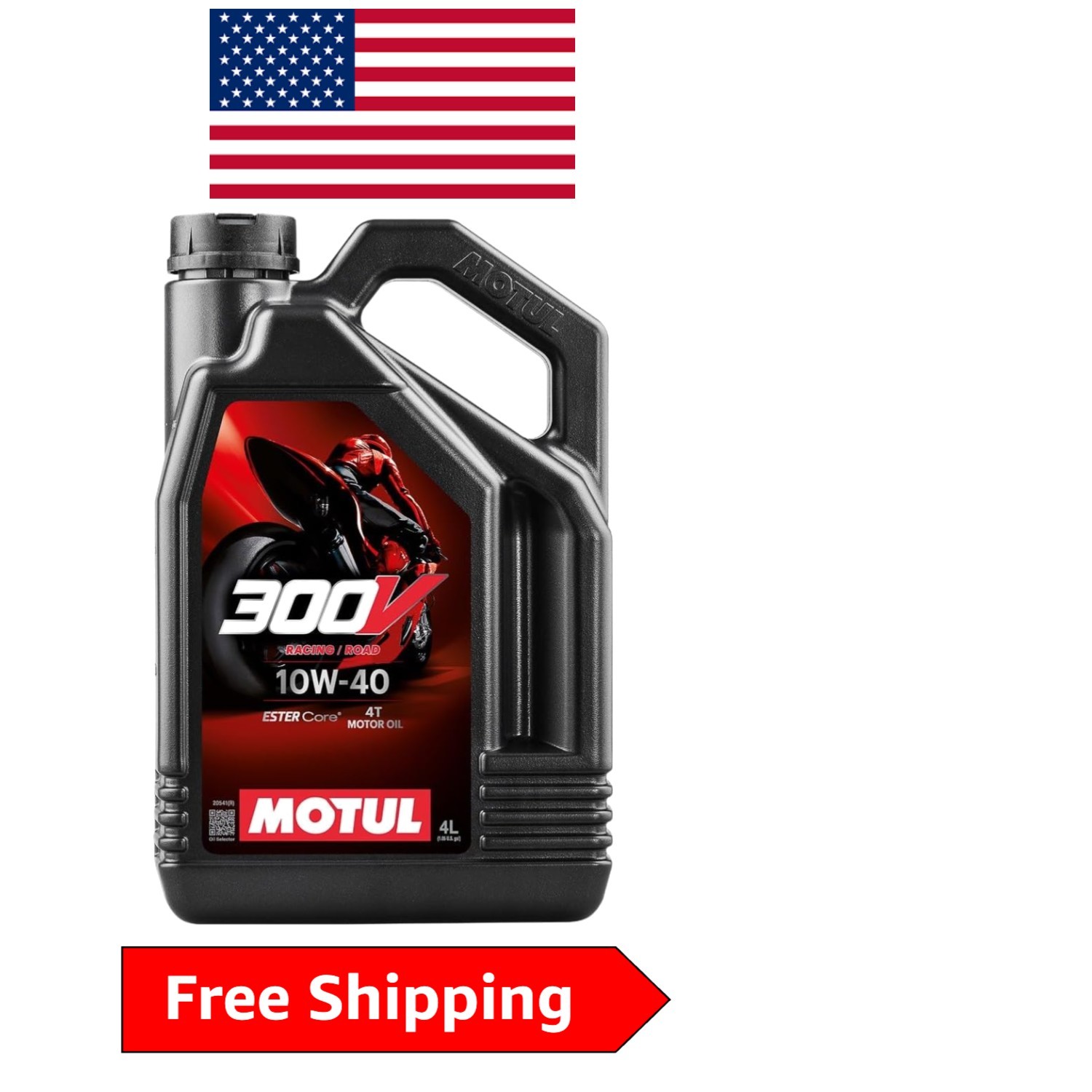 300V 10W40 Synthetic Racing Motor Oil – 4L with ESTER Technology for Peak Power