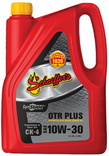 Schaeffer Diesel Engine Oil 0722-006 SynShield® OTR Plus 10W-30 – 1-gallon
