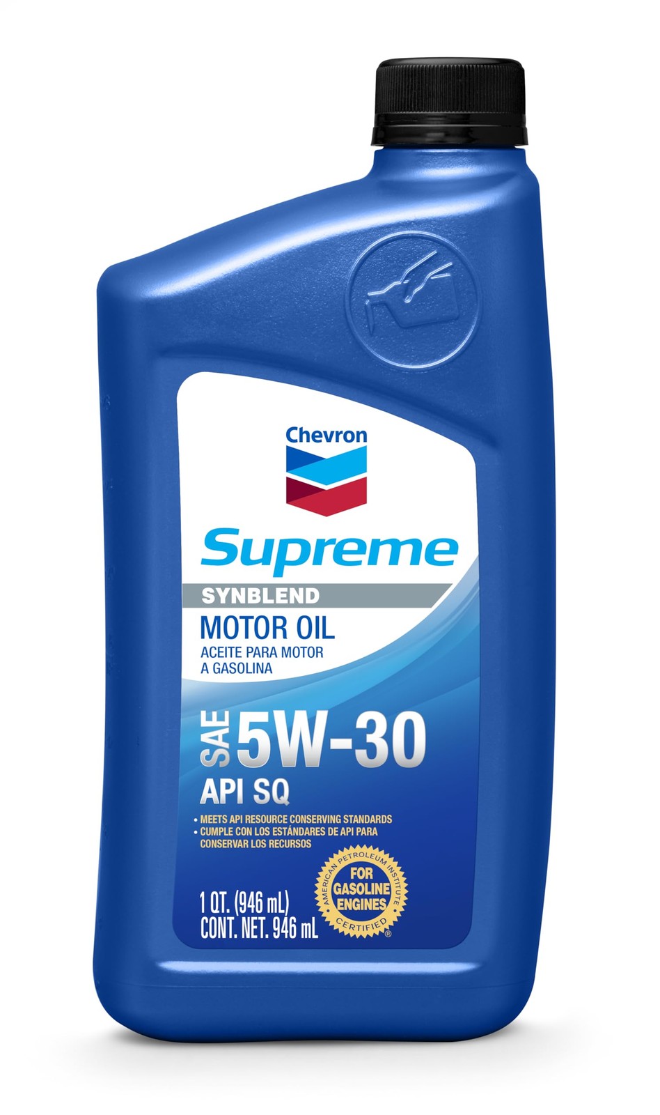 Chevron Supreme SAE 5W30 Supreme Motor Oil 1 Quart Bottle 83723