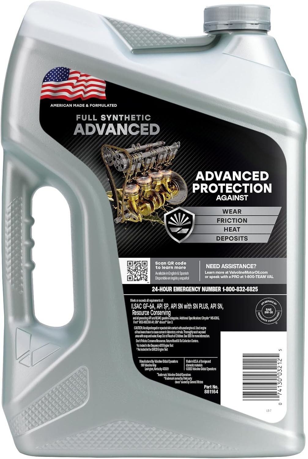 Advanced Full Synthetic 5W-30 Motor Oil (5 QT) – Maximum Engine Protection