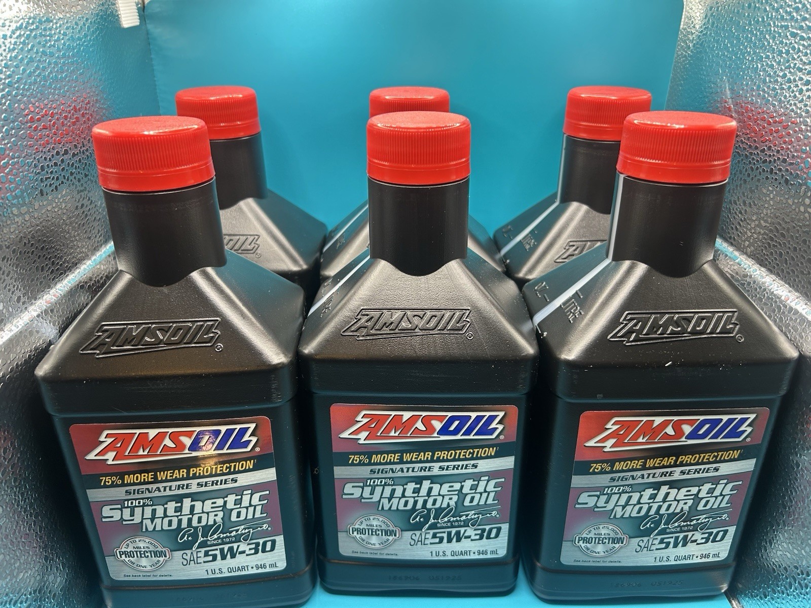 6 Pack AMSOIL Signature Series 5W-30 Synthetic Motor Oil – 1 US Quart – 946 ml